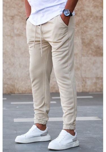 Madmext Bej Basic Eşofman 5424 Bej