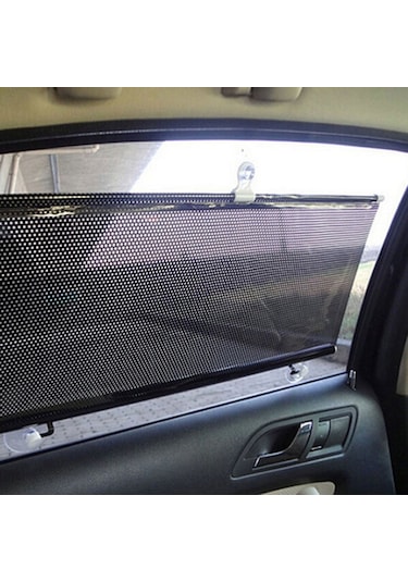 Otomobil Yan Camı İçin Geri Çekilebilir Araba Güneşlik, Boyut: 60cm X 40cm, Rastgele Renk Teslimatı