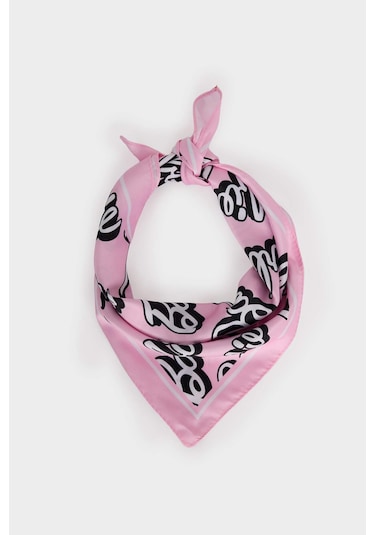 Defacto Kız Çocuk Barbie Desenli Dokuma Şal G0411a8nspn2 Pembe