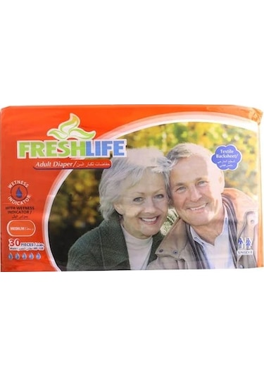 Freshlife Belbantlı Tekstil Hasta Bezi Orta Boy M 30'Lu