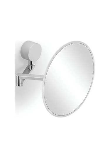 Ultra Flat Banyo Makyaj Aynası, Çift Kollu,büyüteçli,5x - Krom Krom
