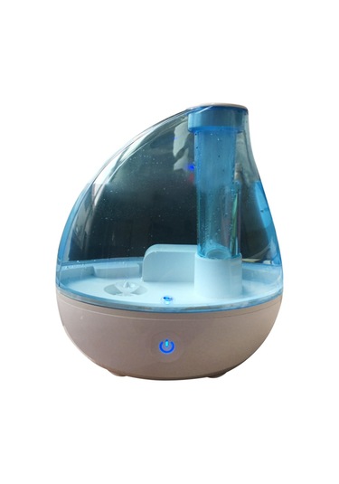 Yatak Odası İçin Ultrasonik Soğuk Sis Nemlendirici, Fısıltı Sessizliğinde Ab Fişi Mavi