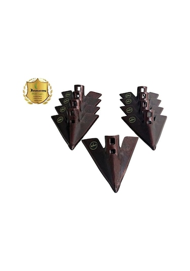 7 Mm Demiray Çelik 9 Adet Kültivatör Pabucu 27 Cm - Kazayağı Pabucu