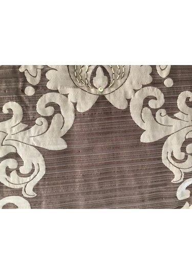 Taç Çift Kişilik Yatak Örtüsü Armano Kahve