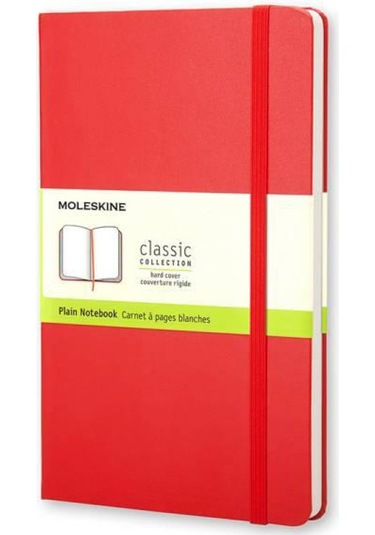 Moleskine Çizgisiz Kırmızı Defter Cep Boy Sert Kapak