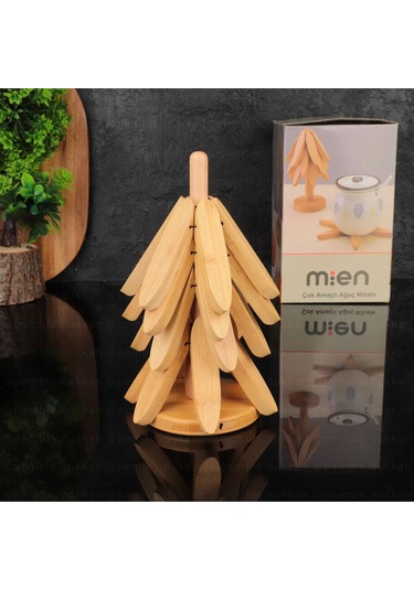 Pintarest Bambu 4'lü Standlı Katlanır Nihale Bambu
