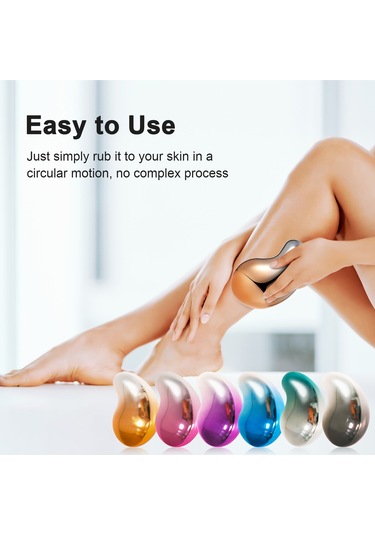 Moveevo Degrade Buzlu Cam Tüy Alma Cihazı Tam Vücut Ağrısız Tüy Alma Bayan Tüy Alma Cihazı Mavi