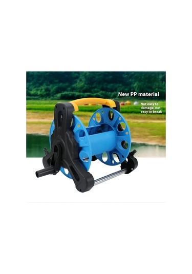 Willowhaven Mavi Saklama Arabası: Bahçe Hortumu Dolabı, Ayarlanabilir, Keskinsiz, Taşınabilir Çözüm