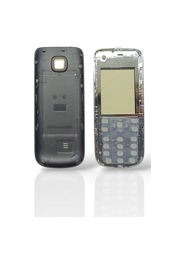 Nokia 2700 Kapak Nokia 2700 Uyumlu Siyah Ön Kapak Arka Kapak Tuş