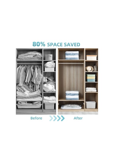 Tarix Vakumlu Hurç,vakum Poşeti,hurç,vakumlu Organizer,elbise İçin Vakumlanabilir Hurç,valiz Organizeri Şeffaf