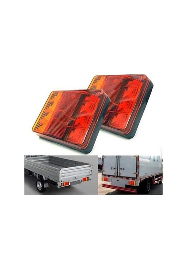 Novahub 2 Adet Cnsunny Işık Dc 12v Araba Kamyon Römork Karavanlar Led Arka Kuyruk Uyarı Fren Lambaları, Küçük Boyutlu
