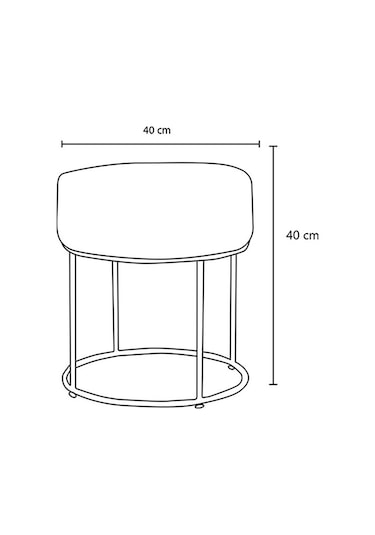 Favora Didim Puf - Mavi Mavi