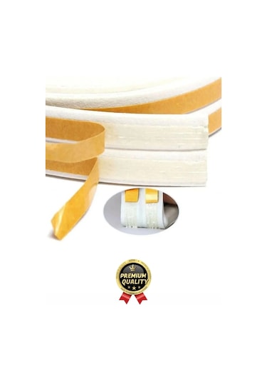 Güçlü Kendinden Yapışkanlı Kapı Pencere Soğuk Hava Geçirmez Yalıtım İzolasyon Beyaz Fitil 6 Metre Diğer