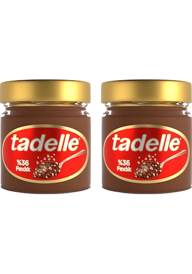 Tadelle Parça Fındıklı Kakaolu Fındık Ezmesi 200 Gr X 2 Adet