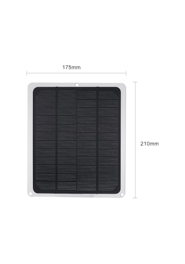 Singree 10w 12v Monokristal Güneş Paneli - Taşınabilir Şarj Kablolu