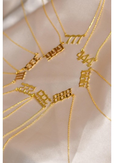 Erdobia Gold 111 Melek Sayısı Gümüş Sezgi Kolyesi N10194