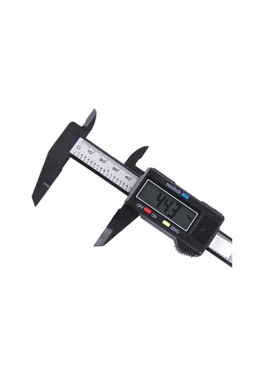 Lcd Dijital Kumpas/mikrometre, Ölçüm Aralığı: 150 Mm 6 İnç Siyah
