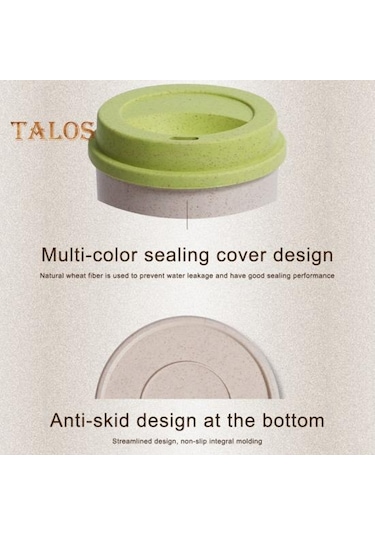 Yeşil 350 Ml/450 Ml/550 Ml Kahve Kupa Sızdırmaz Anti-haşlanma Dayanıklı Mükemmel Çok Amaçlı İçecek Kahve Su Kapaklı Bardak Okul İçin 350 Ml