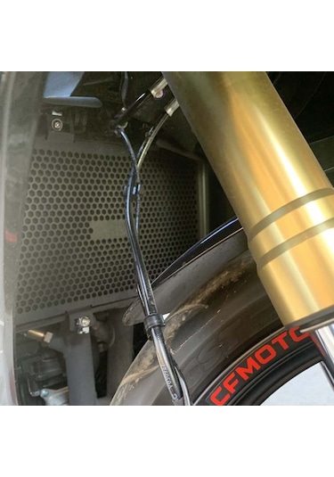 Dinosaurs Siyah, Cfmoto 450sr Modifiye Su Tankı Ağı Radyatör Koruma Ağı Kapağı Aksesuarları İçin Uygundur Gosterildigi Gibi