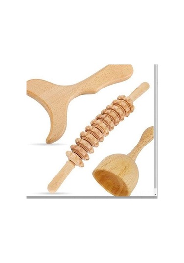 Novahub Ahşap Masaj Çubuğu: 9 Eksenli Tüm Vücut Masajı, Evde Rahatlama Çok Renkli