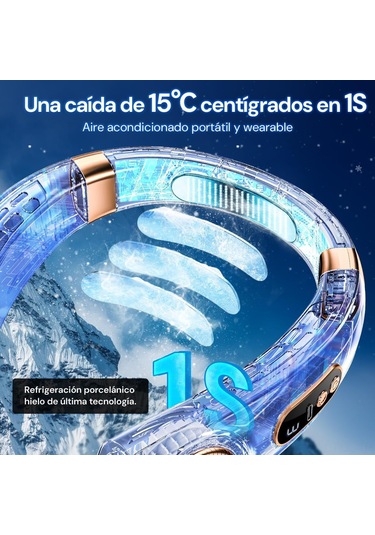 Padalink Usb Şarjlı Bıçaklıksız Boyun Fanı, 360 Tam Yönlü Rüzgar, 5 Hız Seviyesi, Led Işık Ve Pil Göstergesi, Dışarıda/içerde Kullanım, Siyah