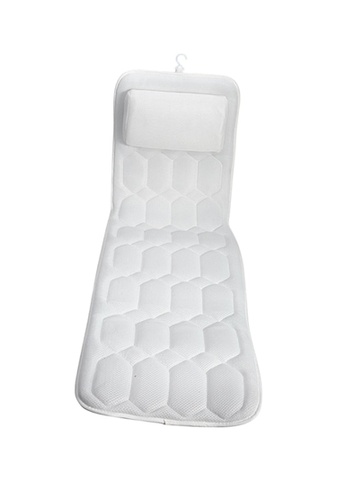 Suntek Banyo Yastığı Spa Aksesuarları Yumuşak Sırt Desteği Beyaz Diğer