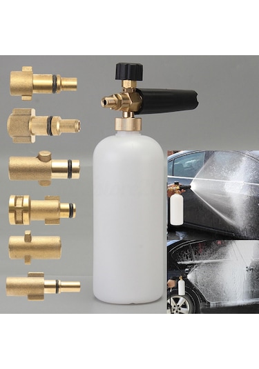 Shineyee Bakır Yüksek Basınçlı Köpük Püskürtücü, Araç Yıkama Makinesi Bağlantısı, 1 Nozzle İle Araç/zemin/tuval Temizliği