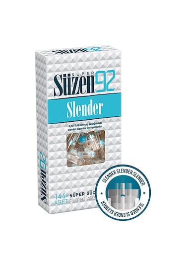 Süzen92 Sigara Ağızlığı Filtresi Slender 144'lü Kutu
