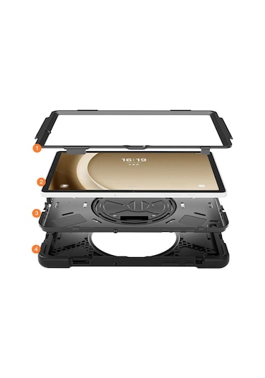 Samsung Galaxy Uyumlu Tab A9 Plus X210 X215 X216 Defender Askılı Zırhlı Tank Case