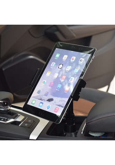 Cbtx X033 Ayarlanabilir Telefon Tablet Braketi 360 Derece Dönme Evrensel Araba Bardak Tutucu Tablet Standı