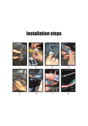 Novahub Evrensel Araç Kumanda - 5 Tuşlu, Kolay Kurulum, 1.1m Kablo, Düğme