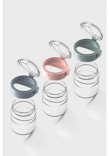 Renga Mono 900 Ml 3'lü Cam Kavanoz Seti 131064 Renkli Renkli