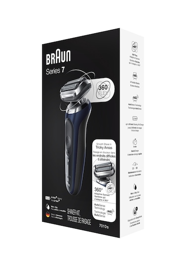 Braun 7 Serisi B1000SX EasyClick 360° Flex Islak - Kuru Kablosuz Tıraş Makinesi