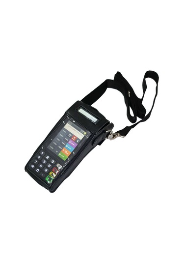 İngenico Move 5000F Pos Taşıma Çantası-Önü Şeffaf-Askılı