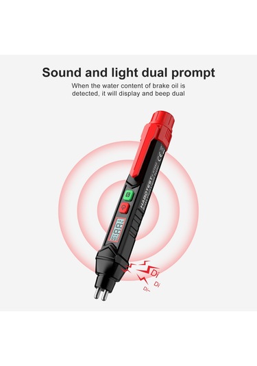 Springsun Habotest Ht662 Fren Hidroliği Test Kalemi - Lcd Dijital+sesli-ışıklı Alarm+3 Renkli Arka Işık İle Otomobil/motosiklet Test Cihazı