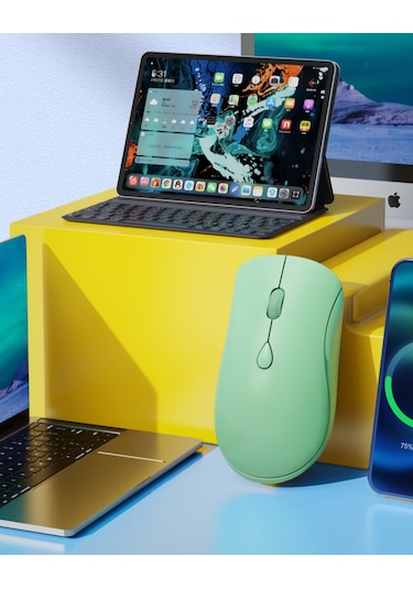 Kablosuz Fare, Usb Alıcılı 2.4g Gürültüsüz Fare - Windows Sistemli Pc, Tablet Ve Dizüstü Bilgisayarlar İçin Taşınabilir Bilgisayar Faresi - Siyah