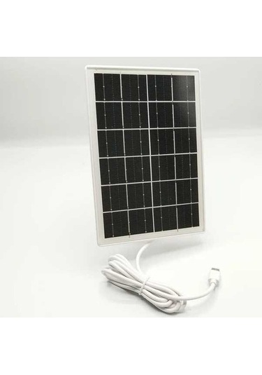 Besthome1 Dream011 5v Usb-c Güneş Paneli Şarj Cihazı, 360 Montaj Braketi, Güvenlik Kameraları İçin Beyaz