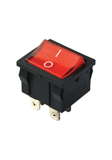 Ayt Orta Boy Işıklı Anahtar On Off 4 Pin Aç Kapa Düğme Buton Ic-126