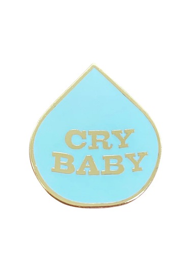 Pınsalot Melanie Martinez 'cry Bebek' Emaye Rozet - Lüks Bakır Yaka Pimi, Anahtarlık Ve Takı Aksesuarı Açık Sarı Altın Renk