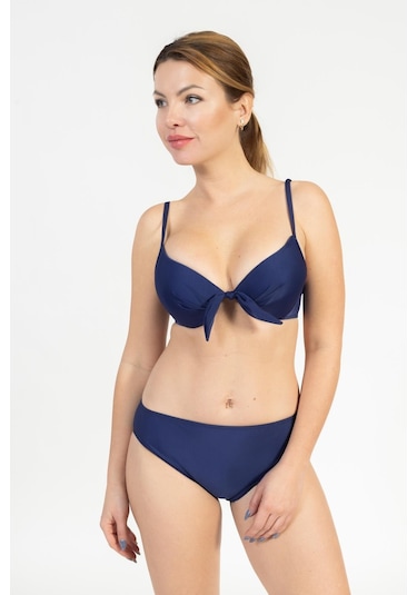 Pemilo Kadın 717 Kaplı Bikini Takımı Lacivert-lacivert 37162 - 1