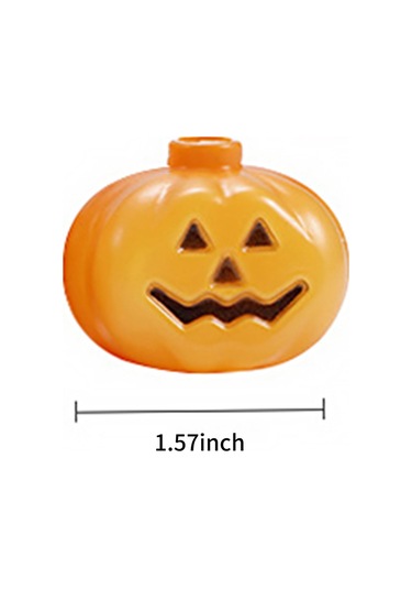 Gajeena Halloween Dekorasyon Gülümseme Kabak Led Işık Zinciri 6m 40 Işıklı Parıltılı 3 Pil Tipi Pil Yok