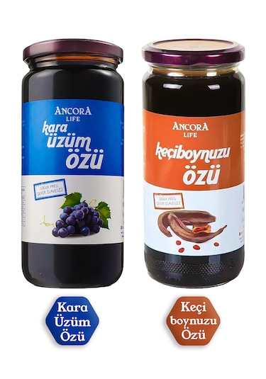2'li Avantaj Paketi - Keçiboynuzu Özü, Kara Üzüm Özü