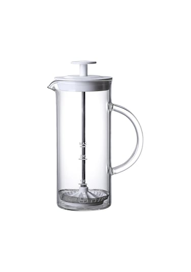 Homyl Fransız Basın Kahve Makinesi Dayanıklı Cam Ev Beyaz Beyaz