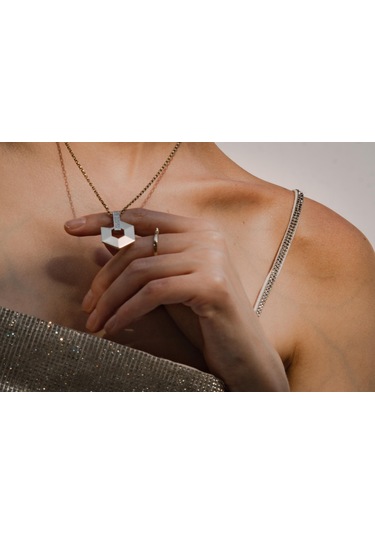 Reis T13378 Xl Slope Kolye Altın