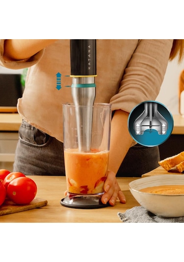Cecotec Katana 15 Totaldestroy 1500 W Full B Screen Blender Seti Gri - Siyah