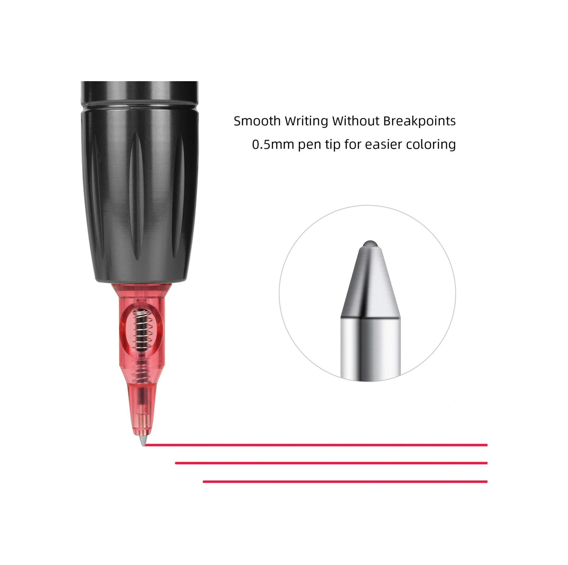 Yunboo Tattoo Pratik Kalemi 20 Adet - 0.5mm Uç, Yüksek Kalite Pvc, Yeniden Kullanılabilir, Uygun Tattoo Makinaları Ve Spinnerlar İçin