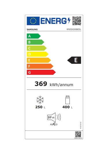 Samsung RF65DG90BESLTR Gardırop Tipi No Frost Buzdolabı