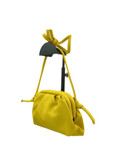 Sentt Deri Salaş Mini El Çantası Sarı - Sarı