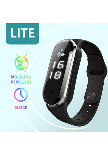 Kangvka Beyaz Ultrasonik Sinek Kovucu Bileklik - Zaman Gösterici, Dış Mekan Koruması, Çocuk Ve Yetişkin Uygun M21