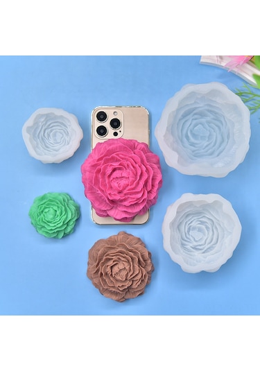 Yunboo Büyük Boy Papatya Desenli Silikon Kalıp: Sabun, Mum, Fondant Ve Ev Yapımı Lezzetler İçin Esnek Kullanım